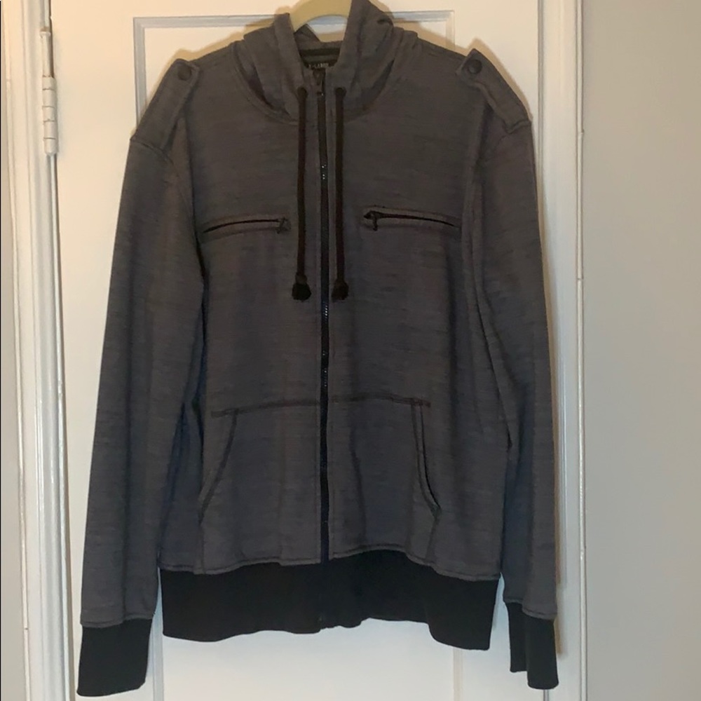 American Rag hooded zip-up sweatshirt.